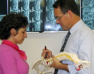 Dr. Zolper explains parts of the spine